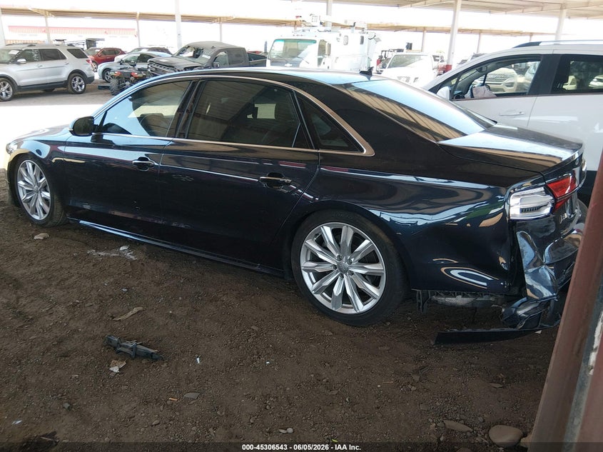 2017 Audi A8 VIN WAU43AFD2HN010629 IAAI salvage auction — LEFT REAR, Salvage Title, sold $200 on 2026-07-28 (photo 3)