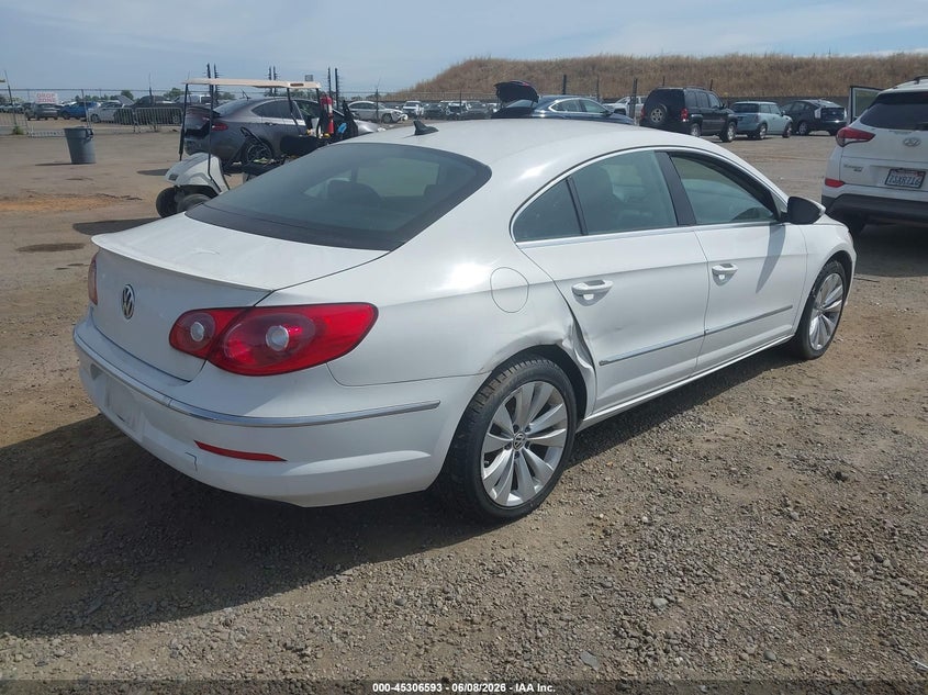 2012 Volkswagen Passat cc VIN WVWMP7AN2CE536522 IAAI salvage auction — NORMAL WEAR, Salvage Title, sold $375 on 2026-07-08 (photo 4)