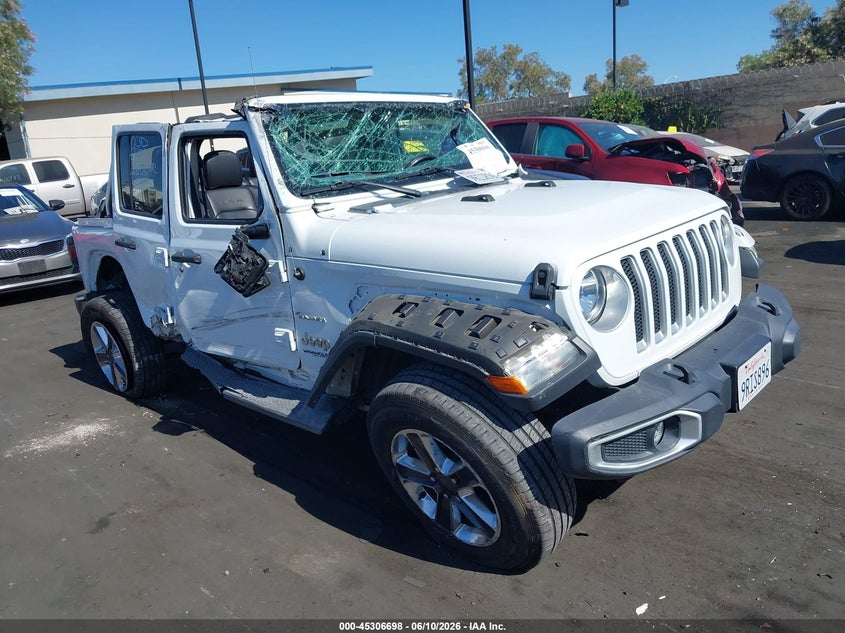 2020 Jeep Wrangler / VIN 1C4HJXENXLW247833 IAAI salvage auction — ROLLOVER, Salvage Title, sold $5,500 on 2026-08-14 (photo 1)