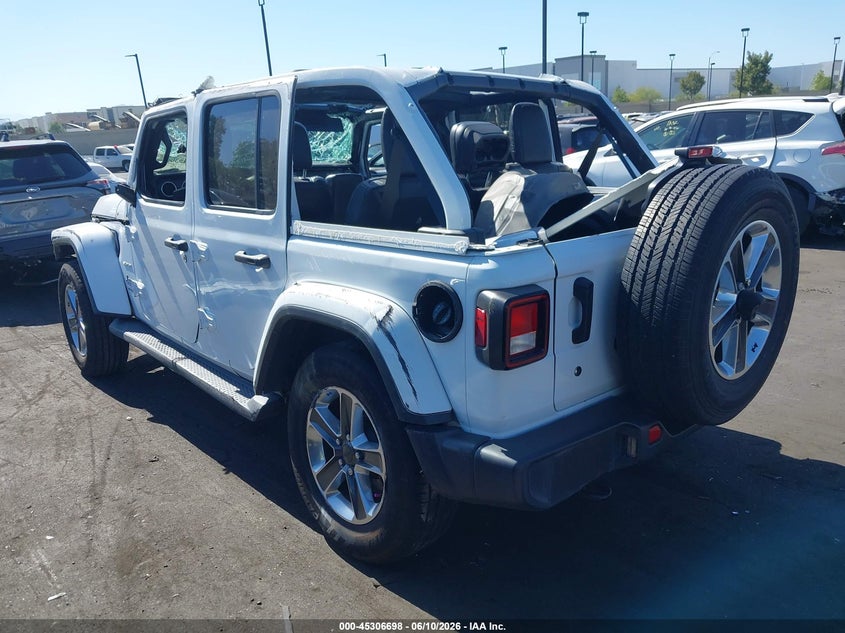 2020 Jeep Wrangler / VIN 1C4HJXENXLW247833 IAAI salvage auction — ROLLOVER, Salvage Title, sold $5,500 on 2026-08-14 (photo 3)