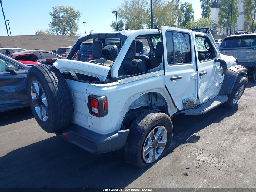 2020 Jeep Wrangler / VIN 1C4HJXENXLW247833 IAAI salvage auction — ROLLOVER, Salvage Title, sold $5,500 on 2026-08-14 (photo 4)