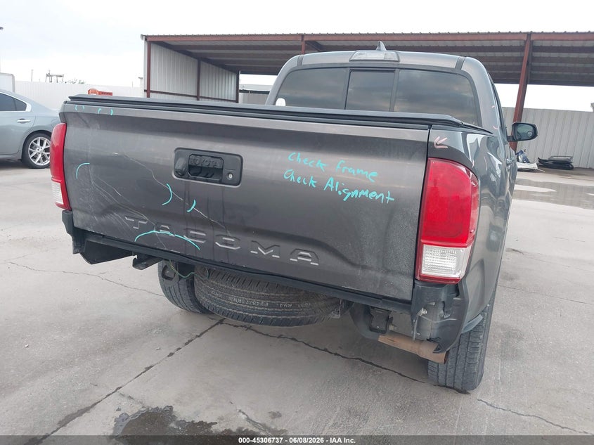 2017 Toyota Tacoma VIN 5TFAX5GN8HX097269 IAAI salvage auction — REAR END, Original (Texas), sold $10,800 on 2026-07-29 (photo 6)