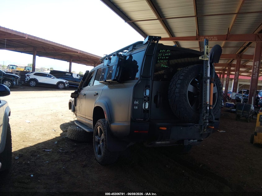 2023 Land rover Defender VIN SALEPFEU9P2225749 IAAI salvage auction — LEFT FRONT, Salvage Title, sold $27,175 on 2026-07-13 (photo 3)