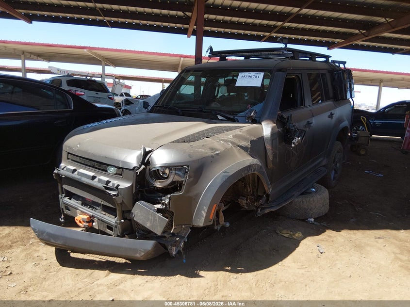 2023 Land rover Defender VIN SALEPFEU9P2225749 IAAI salvage auction — LEFT FRONT, Salvage Title, sold $27,175 on 2026-07-13 (photo 6)