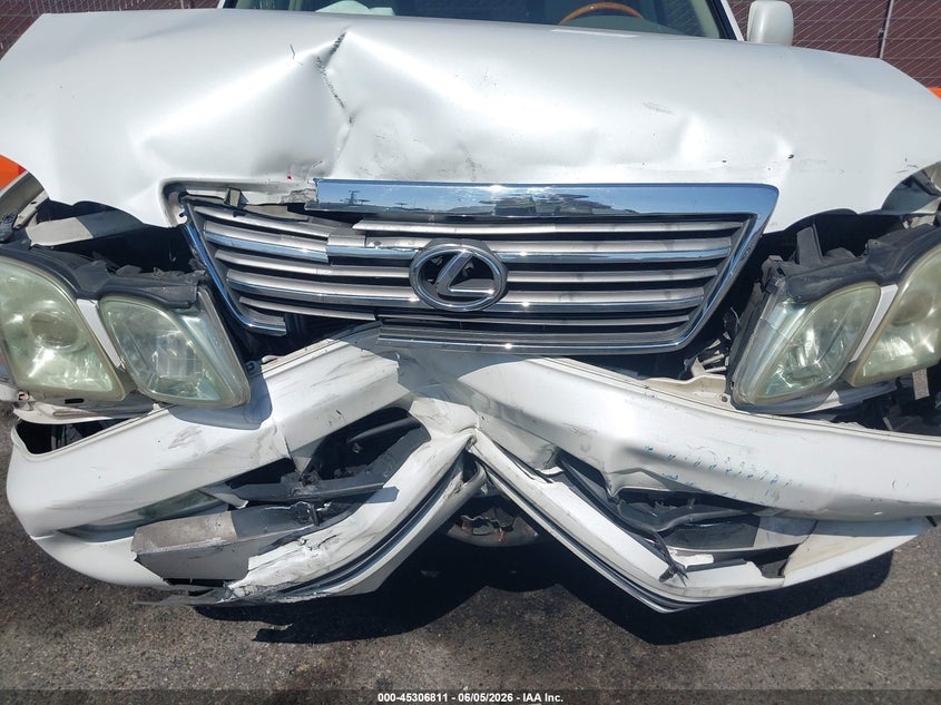 2004 Lexus Lx 470 VIN JTJHT00W543536779 IAAI salvage auction — FRONT END, Salvage (California), sold $3,250 on 2026-07-13 (photo 6)