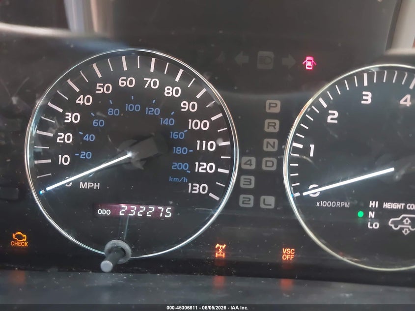 2004 Lexus Lx 470 VIN JTJHT00W543536779 IAAI salvage auction — FRONT END, Salvage (California), sold $3,250 on 2026-07-13 (photo 7)