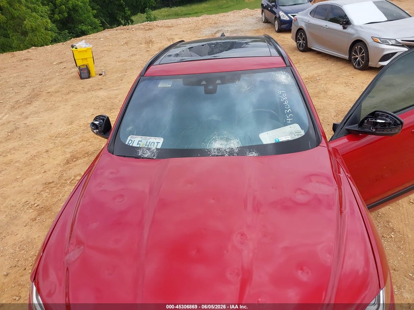 2018 Jaguar F-pace VIN SADCL2FX1JA256779 IAAI salvage auction — HAIL, Salvage Title, sold $5,250 on 2026-07-13 (photo 6)