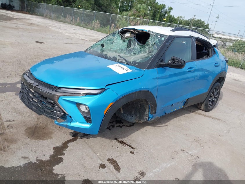 2025 Chevrolet Trailblazer VIN KL79MVSL1SB084771 IAAI salvage auction — ROLLOVER, Clear (Indiana), sold $1,725 on 2026-07-15 (photo 2)