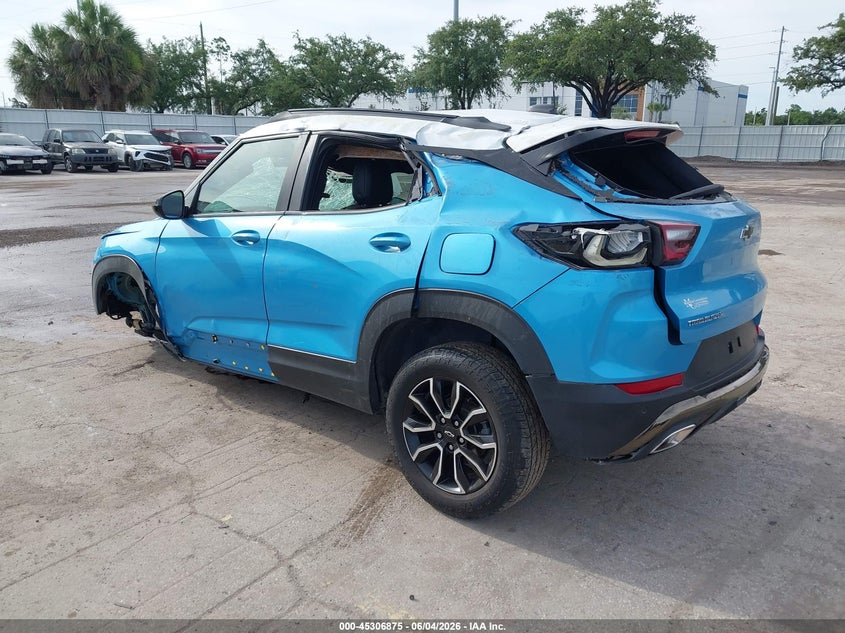 2025 Chevrolet Trailblazer VIN KL79MVSL1SB084771 IAAI salvage auction — ROLLOVER, Clear (Indiana), sold $1,725 on 2026-07-15 (photo 3)