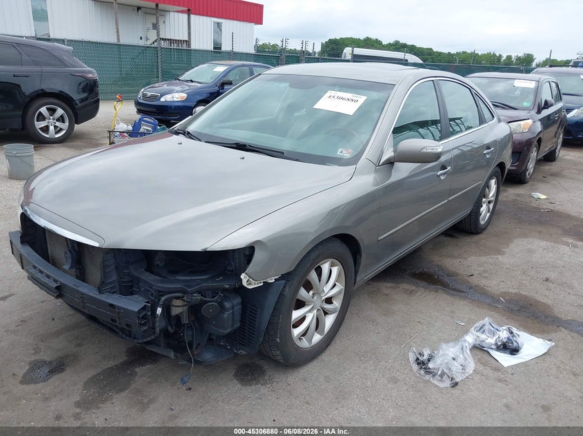 2008 Hyundai Azera VIN KMHFC46F48A319553 IAAI salvage auction — FRONT END, Salvage - 75% Or Less (Maryland), sold $475 on 2026-07-11 (photo 2)