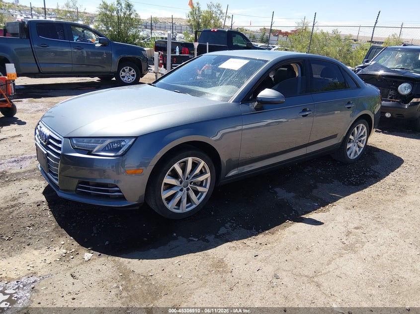 2017 Audi A4 VIN WAUANAF45HN009665 IAAI salvage auction — REAR END, Salvage (New Mexico), sold $4,250 on 2026-07-27 (photo 2)