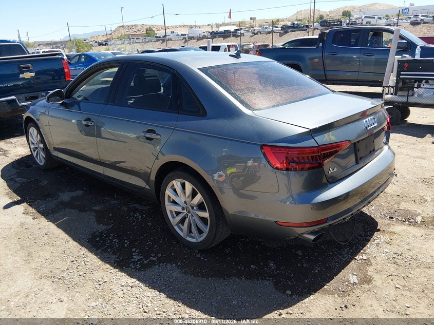 2017 Audi A4 VIN WAUANAF45HN009665 IAAI salvage auction — REAR END, Salvage (New Mexico), sold $4,250 on 2026-07-27 (photo 3)