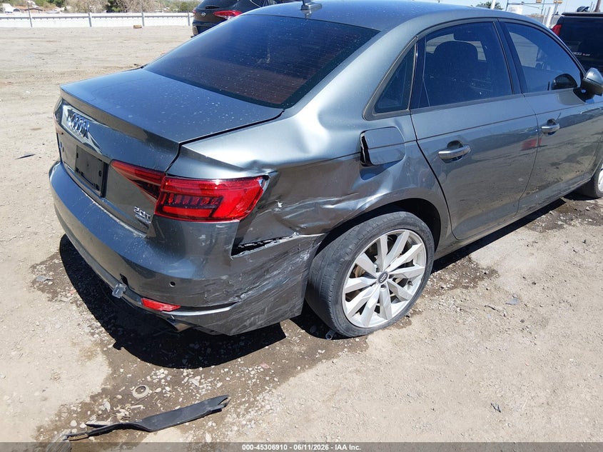 2017 Audi A4 VIN WAUANAF45HN009665 IAAI salvage auction — REAR END, Salvage (New Mexico), sold $4,250 on 2026-07-27 (photo 6)