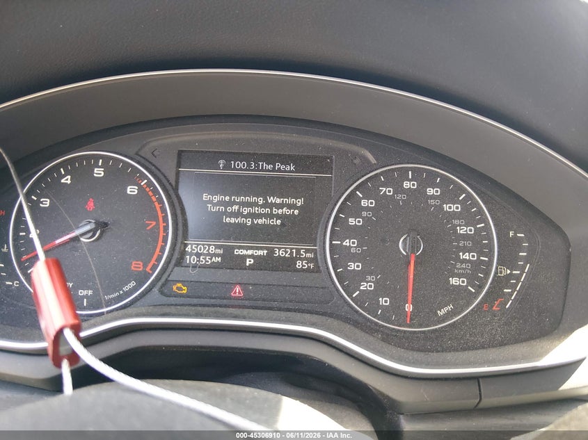 2017 Audi A4 VIN WAUANAF45HN009665 IAAI salvage auction — REAR END, Salvage (New Mexico), sold $4,250 on 2026-07-27 (photo 7)