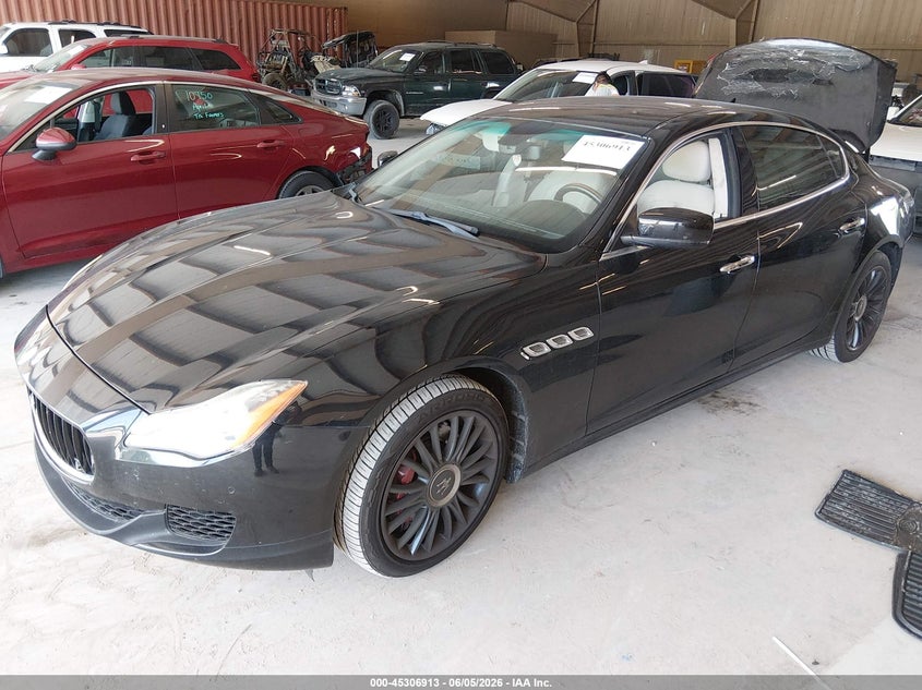 2014 Maserati Quattroporte VIN ZAM56RRA3E1111434 IAAI salvage auction — REAR END, Clear (Tennessee), sold $4,575 on 2026-07-20 (photo 2)