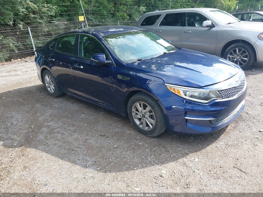 2018 Kia Optima VIN 5XXGT4L32JG233235 IAAI salvage auction — REAR END, Salvage (Indiana), sold $1,650 on 2026-07-08 (photo 1)