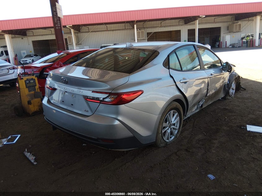 2025 Toyota Camry VIN 4T1DAACK5SU151067 IAAI salvage auction — RIGHT FRONT, Salvage (Arizona), sold $9,200 on 2026-07-28 (photo 4)