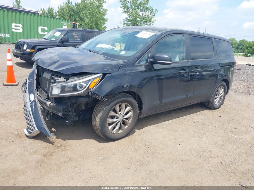 2019 Kia SEDONA VIN KNDMB5C15K6533488 IAAI salvage auction — FRONT END, Mv-907A (New York), sold $75 on 2026-07-28 (photo 2)