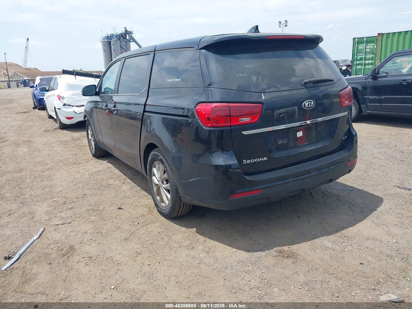 2019 Kia SEDONA VIN KNDMB5C15K6533488 IAAI salvage auction — FRONT END, Mv-907A (New York), sold $75 on 2026-07-28 (photo 3)
