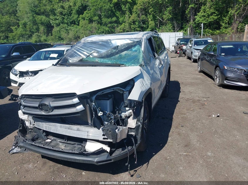 2019 Toyota Highlander VIN 5TDJZRFH4KS614416 IAAI salvage auction — ROLLOVER, Salvage Title, sold $3,100 on 2026-07-21 (photo 2)