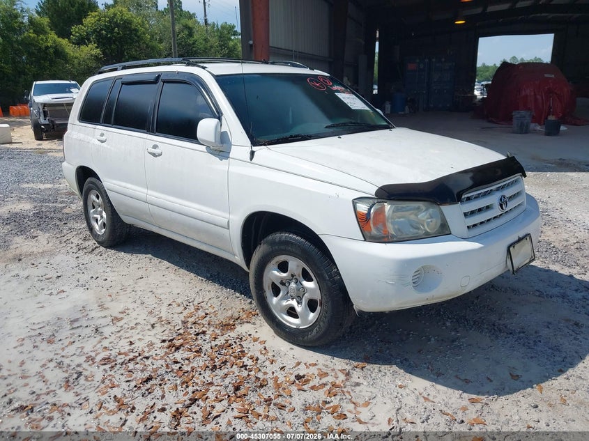 2007 Toyota Highlander VIN JTEGP21A270143616 IAAI salvage auction — NORMAL WEAR, Clear (Florida), sold $25 on 2026-07-23 (photo 1)
