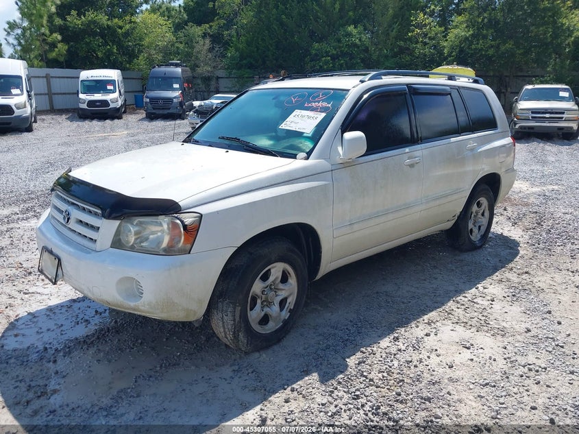2007 Toyota Highlander VIN JTEGP21A270143616 IAAI salvage auction — NORMAL WEAR, Clear (Florida), sold $25 on 2026-07-23 (photo 2)