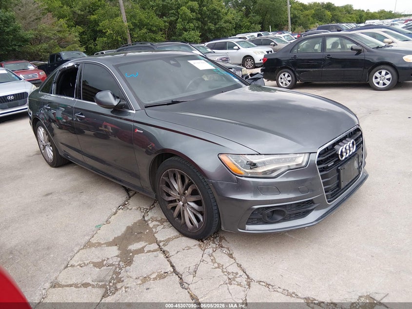 2014 Audi A6 VIN WAUHGAFC1EN115039 IAAI salvage auction — NORMAL WEAR, Original (Texas), sold $825 on 2026-07-29 (photo 1)