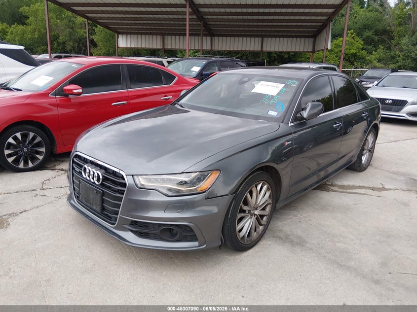 2014 Audi A6 VIN WAUHGAFC1EN115039 IAAI salvage auction — NORMAL WEAR, Original (Texas), sold $825 on 2026-07-29 (photo 2)
