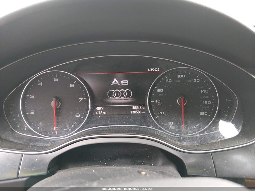 2014 Audi A6 VIN WAUHGAFC1EN115039 IAAI salvage auction — NORMAL WEAR, Original (Texas), sold $825 on 2026-07-29 (photo 7)