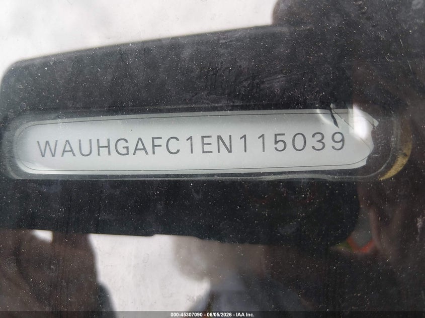 2014 Audi A6 VIN WAUHGAFC1EN115039 IAAI salvage auction — NORMAL WEAR, Original (Texas), sold $825 on 2026-07-29 (photo 9)