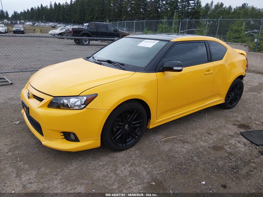 2012 Scion Tc VIN JTKJF5C73C3024801 IAAI salvage auction — LEFT REAR, Salvage Title, sold $550 on 2026-07-15 (photo 2)