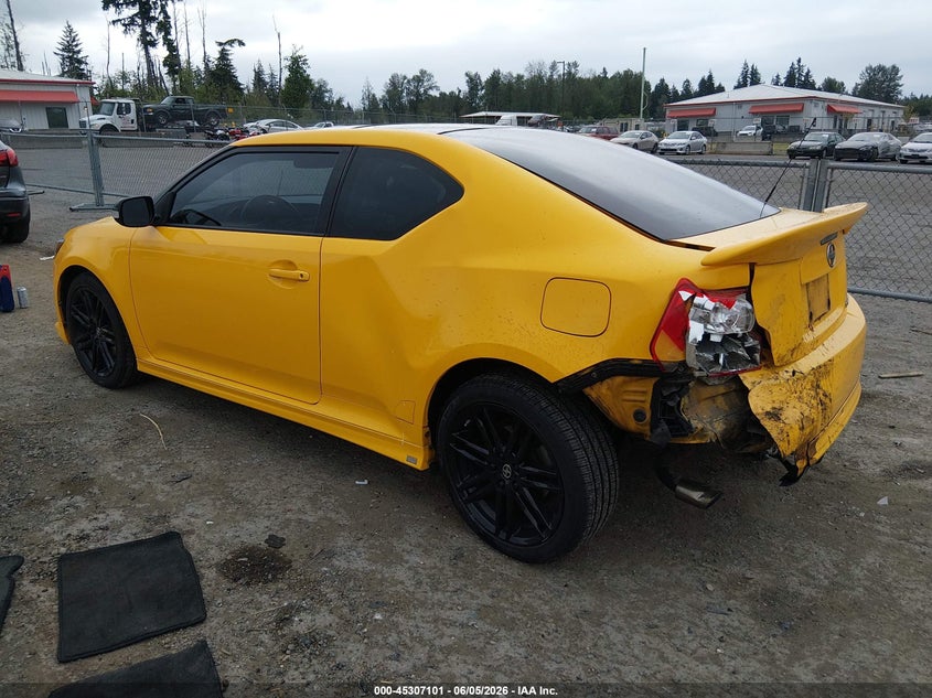 2012 Scion Tc VIN JTKJF5C73C3024801 IAAI salvage auction — LEFT REAR, Salvage Title, sold $550 on 2026-07-15 (photo 3)