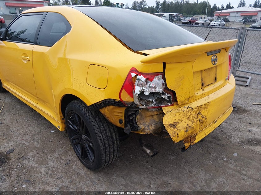 2012 Scion Tc VIN JTKJF5C73C3024801 IAAI salvage auction — LEFT REAR, Salvage Title, sold $550 on 2026-07-15 (photo 6)