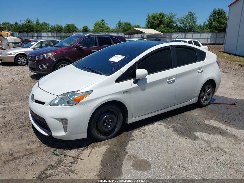 2013 Toyota Prius VIN JTDKN3DU1D5597368 IAAI salvage auction — NORMAL WEAR, Repossession Paperwork (Georgia), sold $2,850 on 2026-07-16 (photo 2)