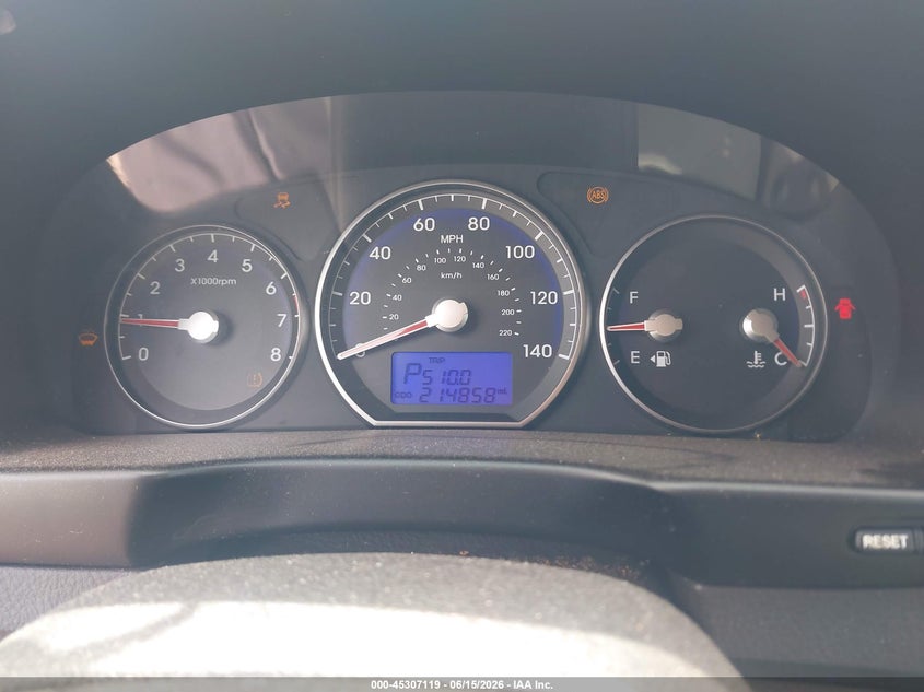 2011 Hyundai Santa fe VIN 5XYZG3AB8BG009899 IAAI salvage auction — LEFT REAR, Clear (Alabama), sold $25 on 2026-07-22 (photo 7)