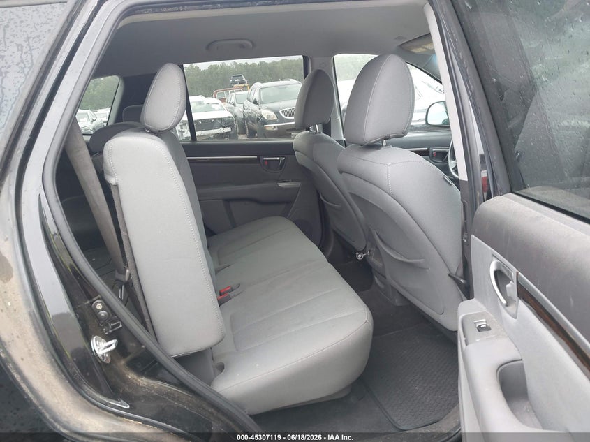 2011 Hyundai Santa fe VIN 5XYZG3AB8BG009899 IAAI salvage auction — LEFT REAR, Clear (Alabama), sold $25 on 2026-07-22 (photo 8)