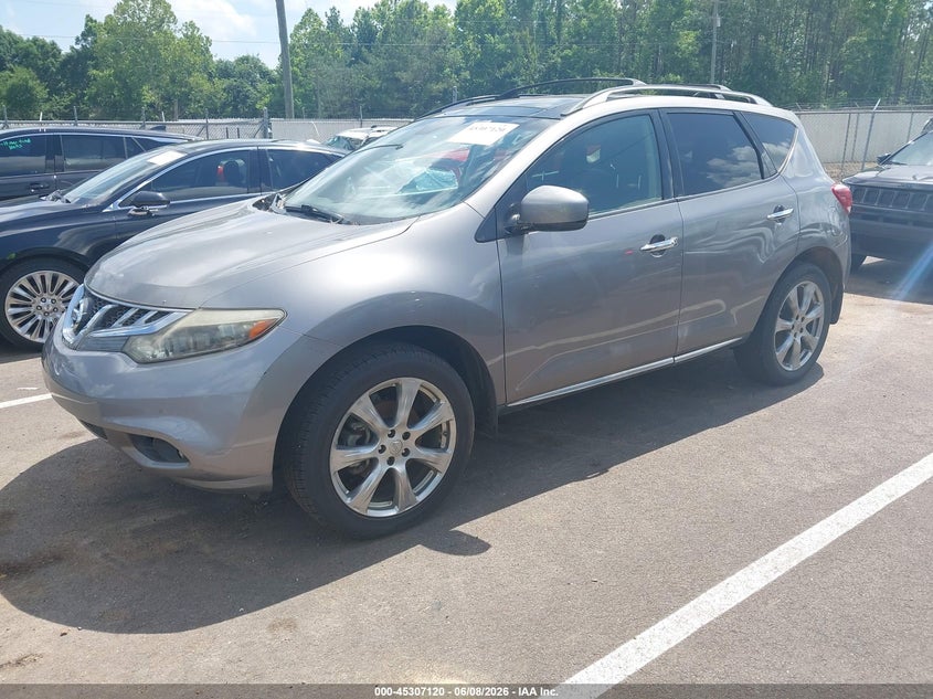 2012 Nissan Murano VIN JN8AZ1MU0CW102806 IAAI salvage auction — NORMAL WEAR, Clear (Mississippi), sold $525 on 2026-07-16 (photo 2)
