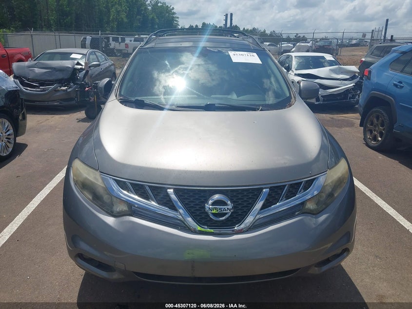 2012 Nissan Murano VIN JN8AZ1MU0CW102806 IAAI salvage auction — NORMAL WEAR, Clear (Mississippi), sold $525 on 2026-07-16 (photo 6)