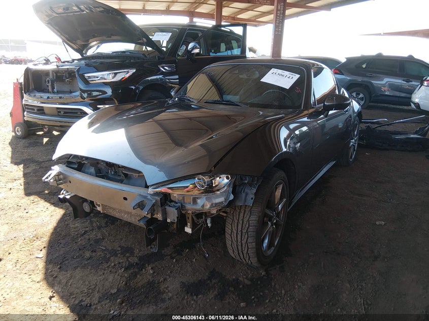 2021 Mazda Mx-5 VIN JM1NDAM72M0457891 IAAI salvage auction — RIGHT FRONT, Salvage (Arizona), sold $4,900 on 2026-07-08 (photo 2)