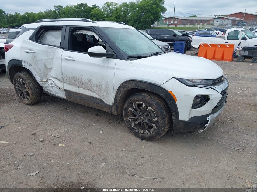 2021 Chevrolet Trailblazer VIN KL79MPS27MB153274 IAAI salvage auction — FRONT & REAR, Salvage Title, sold $1,200 on 2026-07-11 (photo 1)