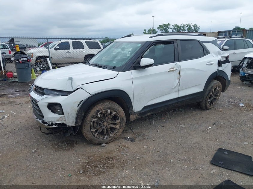 2021 Chevrolet Trailblazer VIN KL79MPS27MB153274 IAAI salvage auction — FRONT & REAR, Salvage Title, sold $1,200 on 2026-07-11 (photo 2)
