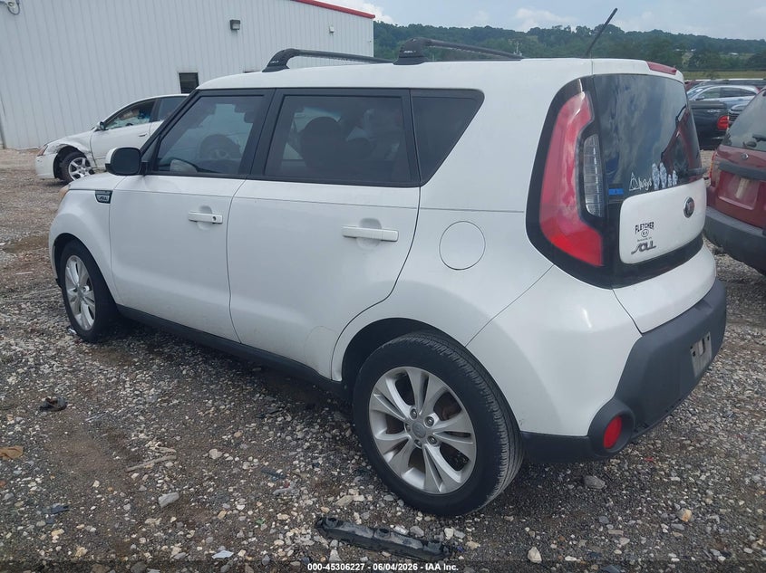 2015 Kia Soul VIN KNDJP3A56F7120655 IAAI salvage auction — NORMAL WEAR, Clear (Arkansas), sold $825 on 2026-07-16 (photo 3)