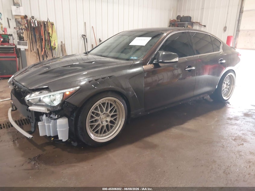 2020 Infiniti Q50 VIN JN1EV7AR3LM252404 IAAI salvage auction — HAIL, Regular (South Dakota), sold $1,650 on 2026-07-28 (photo 2)