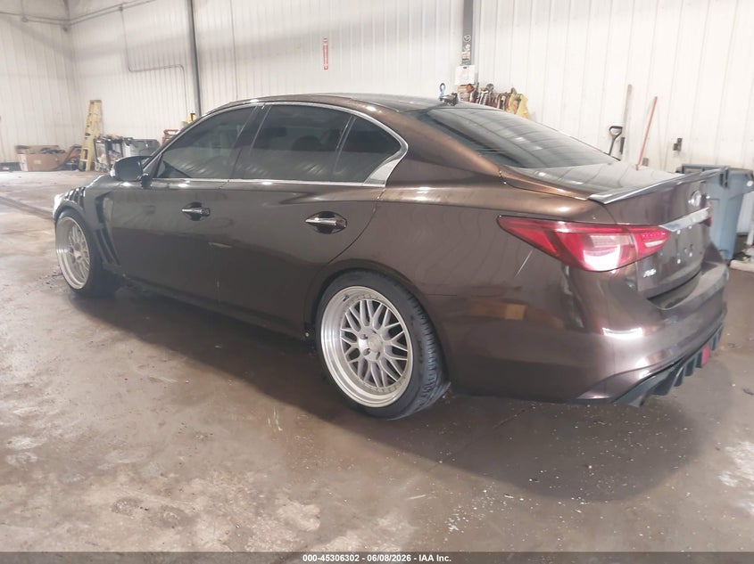 2020 Infiniti Q50 VIN JN1EV7AR3LM252404 IAAI salvage auction — HAIL, Regular (South Dakota), sold $1,650 on 2026-07-28 (photo 3)