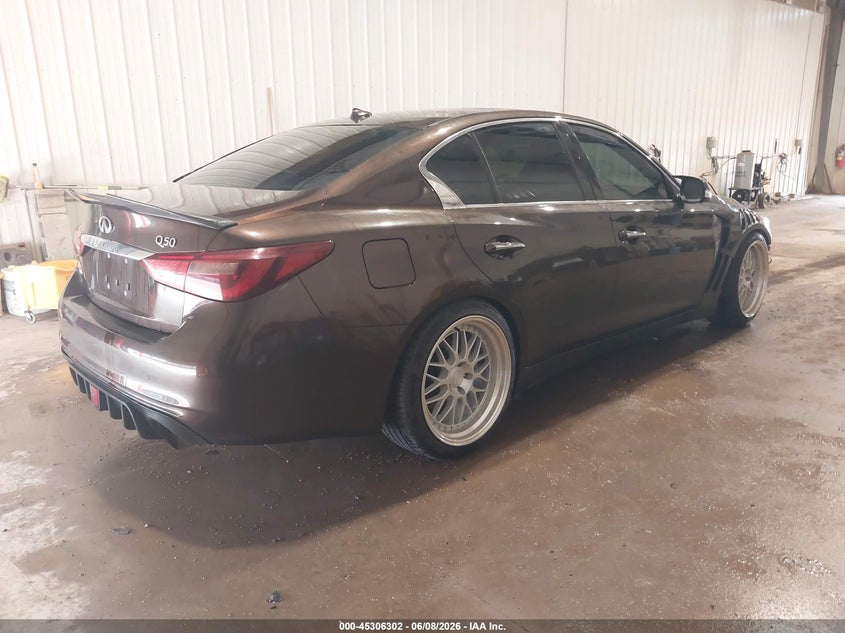 2020 Infiniti Q50 VIN JN1EV7AR3LM252404 IAAI salvage auction — HAIL, Regular (South Dakota), sold $1,650 on 2026-07-28 (photo 4)
