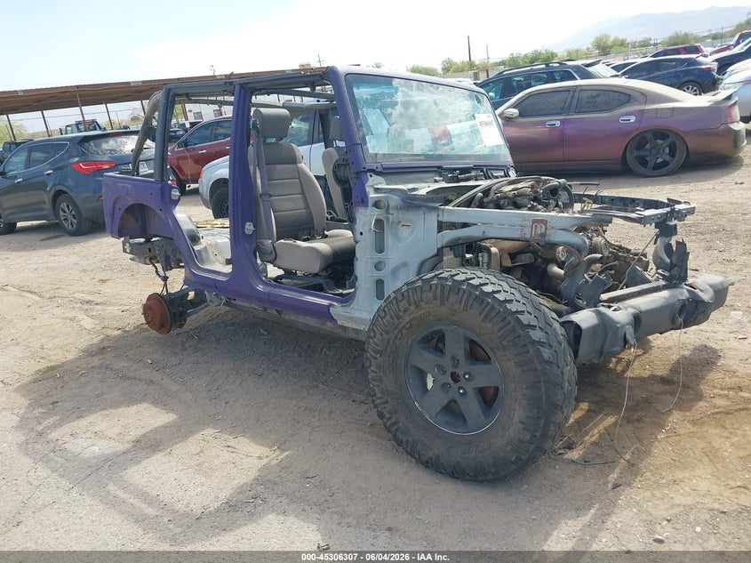 2007 Jeep Wrangler unlimited VIN 1J4GA39167L138668 IAAI salvage auction — NORMAL WEAR, Clear-Dealer Only (Arizona), sold $100 on 2026-07-09 (photo 1)