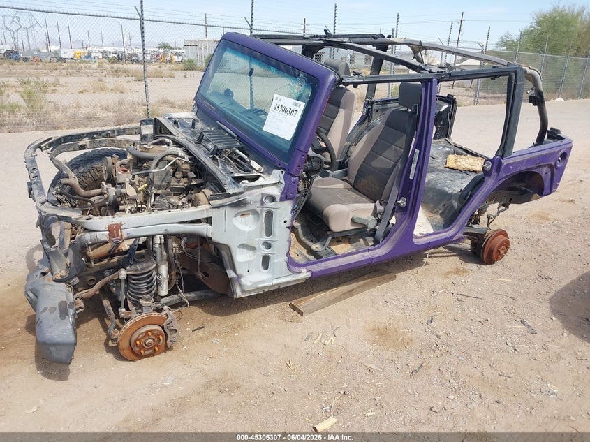 2007 Jeep Wrangler unlimited VIN 1J4GA39167L138668 IAAI salvage auction — NORMAL WEAR, Clear-Dealer Only (Arizona), sold $100 on 2026-07-09 (photo 2)