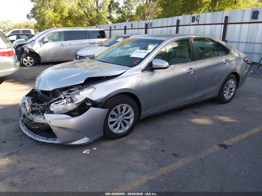 2015 Toyota Camry VIN 4T4BF1FK3FR446829 IAAI salvage auction — FRONT END, Salvage Title, sold $4,250 on 2026-07-09 (photo 2)