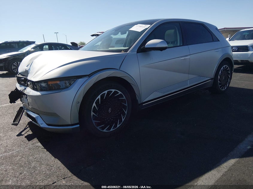2023 Hyundai Ioniq 5 VIN KM8KRDAF9PU212158 IAAI salvage auction — FRONT END, Wait Title, sold $10,400 on 2026-08-15 (photo 2)