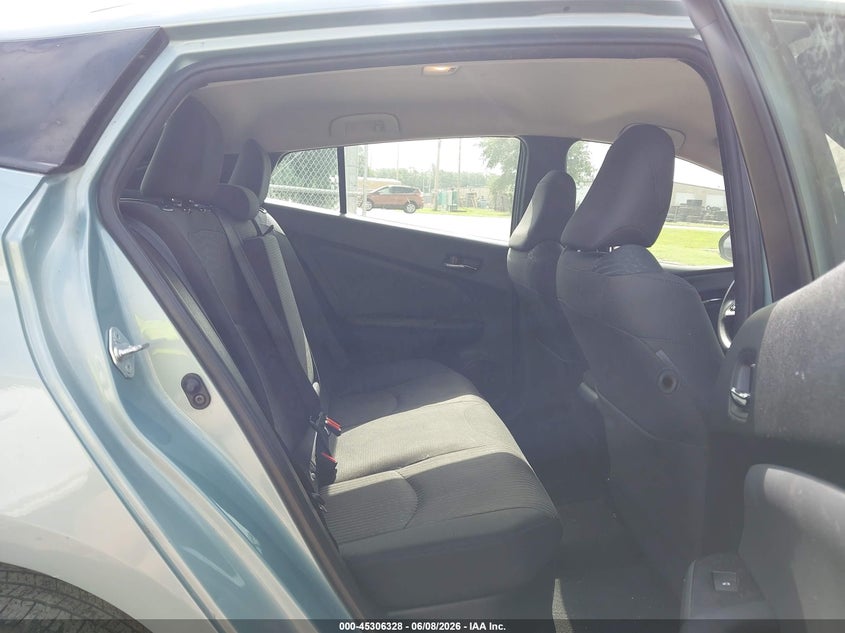 2017 Toyota Prius VIN JTDKARFU0H3032641 IAAI salvage auction — HAIL, Salvage Title, sold $3,700 on 2026-07-17 (photo 8)